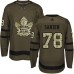 Men Adidas Toronto Maple Leafs #78 Rasmus Sandin Authentic Green Salute to Service NHL Jersey