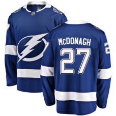 Men Tampa Bay Lightning #27 Ryan McDonagh Fanatics Branded Royal Blue Home Breakaway NHL Jersey