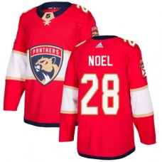 Men Adidas Florida Panthers #28 Serron Noel Authentic Red Home NHL Jersey