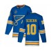 Men St. Louis Blues #10 Brayden Schenn Authentic Navy Blue Alternate 2019 Stanley Cup Final Bound Hockey Jersey