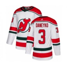 Men Adidas New Jersey Devils #3 Ken Daneyko Premier White Alternate NHL Jersey