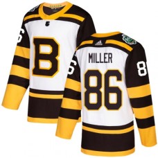 Men Adidas Boston Bruins #86 Kevan Miller Authentic White 2019 Winter Classic NHL Jersey