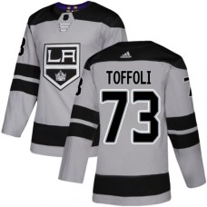 Men Adidas Los Angeles Kings #73 Tyler Toffoli Premier Gray Alternate NHL Jersey