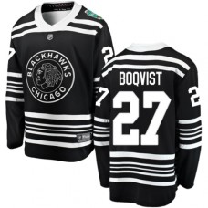 Men Chicago Blackhawks #27 Adam Boqvist Black 2019 Winter Classic Fanatics Branded Breakaway NHL Jersey