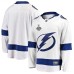 Men Tampa Bay Lightning Fanatics Branded White Blank 2020 Stanley Cup Final Bound Away Breakaway Stitched Jersey