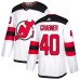 Men Adidas New Jersey Devils #40 Michael Grabner Authentic White Away NHL Jersey