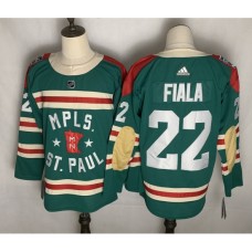 Men Minnesota Wild Matt #22 Kevin Fiala Green 2022 Winter Classic Authentic Player Stitched Jersey