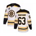 Men Boston Bruins #63 Brad Marchand Authentic White Away 2019 Stanley Cup Final Bound Hockey Jersey