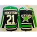 Men Dallas Stars #21 Jason Robertson Black 2022 Reverse Retro Authentic Stitched Jersey