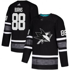 Men Adidas San Jose Sharks #88 Brent Burns Black 2019 All-Star Game Parley Authentic Stitched NHL Jersey