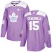 Men Adidas Toronto Maple Leafs #15 Adam Cracknell Authentic Purple Fights Cancer Practice NHL Jersey