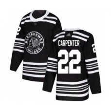 Men Chicago Blackhawks #22 Ryan Carpenter Authentic Black Alternate Hockey Stitched Jersey