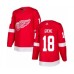 Men Detroit Red Wings #18 Albin Grewe Authentic Red Home Hockey Stitched Jersey