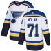 Men Adidas St. Louis Blues #71 Jordan Nolan Authentic White Away NHL Jersey