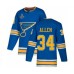 Men St. Louis Blues #34 Jake Allen Authentic Navy Blue Alternate 2019 Stanley Cup Champions Hockey Jersey