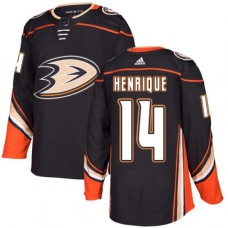 Men Adidas Anaheim Ducks #14 Adam Henrique Authentic Black Home NHL Jersey