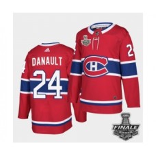 Men Adidas Canadiens #24 Phillip Danault Red Road Authentic 2021 Stanley Cup Stitched Jersey