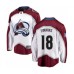 Men Colorado Avalanche #18 Conor Timmins Authentic White Away Fanatics Branded Breakaway NHL Jersey