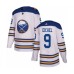 Men Adidas Buffalo Sabres #9 Jack Eichel Authentic White 2018 Winter Classic NHL Jersey