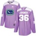 Men Adidas Vancouver Canucks #36 Jussi Jokinen Authentic Purple Fights Cancer Practice NHL Jersey