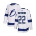 Men Tampa Bay Lightning #22 Kevin Shattenkirk Authentic White Away Hockey Stitched Jersey