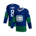 Men Vancouver Canucks #8 Christopher Tanev Authentic Royal Blue Alternate Hockey Stitched Jersey