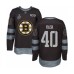 Men Boston Bruins #40 Tuukka Rask Authentic Black 1917-2017 100th Anniversary 2019 Stanley Cup Final Bound Hockey Jersey