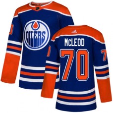 Men Adidas Edmonton Oilers #70 Ryan McLeod Premier Royal Blue Alternate NHL Jersey