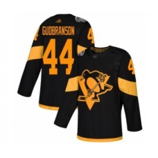 Men Pittsburgh Penguins #44 Erik Gudbranson Authentic Black 2019 Stadium Series Hockey Stitched Jersey