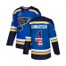 Men St. Louis Blues #4 Carl Gunnarsson Authentic Blue USA Flag Fashion 2019 Stanley Cup Final Bound Hockey Jersey