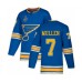 Men St. Louis Blues #7 Joe Mullen Authentic Navy Blue Alternate 2019 Stanley Cup Final Bound Hockey Jersey