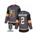 Men Vegas Golden Knights #2 Zach Whitecloud Gray 2023 Stanley Cup Champions Stitched Jersey