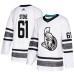 Men Adidas Ottawa Senators #61 Mark Stone White 2019 All-Star Game Parley Authentic Stitched NHL Jersey