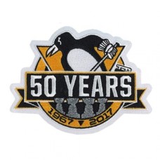 Stitched 2017 Official Pittsburgh Penguins 50th Anniversary Jersey Patch