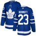 Men Adidas Toronto Maple Leafs #23 Travis Dermott Authentic Royal Blue Home NHL Jersey