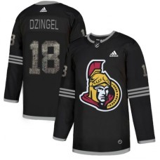 Men Adidas Ottawa Senators #18 Ryan Dzingel Black Authentic Classic Stitched NHL Jersey