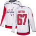 Men Adidas Washington Capitals #67 Riley Sutter Authentic White Away NHL Jersey