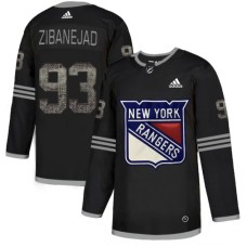 Men Adidas New York Rangers #93 Mika Zibanejad Black Authentic Classic Stitched NHL Jersey