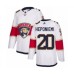 Men Florida Panthers #20 Aleksi Heponiemi Authentic White Away Hockey Stitched Jersey