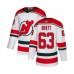 Men Adidas New Jersey Devils #63 Jesper Bratt Authentic White Alternate NHL Jersey