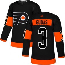 Men Adidas Philadelphia Flyers #3 Radko Gudas Premier Black Alternate NHL Jersey