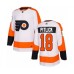 Men Philadelphia Flyers #18 Tyler Pitlick Authentic White Away Hockey Stitched Jersey