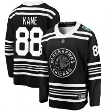 Men Chicago Blackhawks #88 Patrick Kane Black 2019 Winter Classic Fanatics Branded Breakaway NHL Jersey