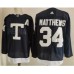 Men Toronto Maple Leafs 34 Auston Matthews Navy 2022 NHL Heritage Classic Adidas Stitched Jersey