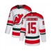 Men Adidas New Jersey Devils #15 Jamie Langenbrunner Authentic White Alternate NHL Jersey