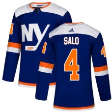 Men Adidas New York Islanders #4 Robin Salo Authentic Blue Alternate NHL Jersey