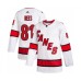 Men Carolina Hurricanes #81 Jamieson Rees Authentic White Away Hockey Stitched Jersey