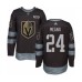 Men Vegas Golden Knights #24 Jaycob Megna Authentic Black 1917-2017 100th Anniversary Hockey Stitched Jersey