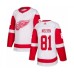 Men Detroit Red Wings #81 Frans Nielsen Authentic White Away Hockey Stitched Jersey