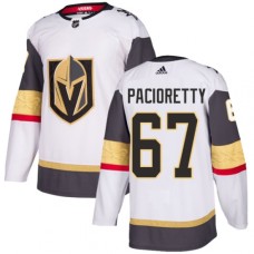 Men Adidas Vegas Golden Knights #67 Max Pacioretty Authentic White Away NHL Jersey